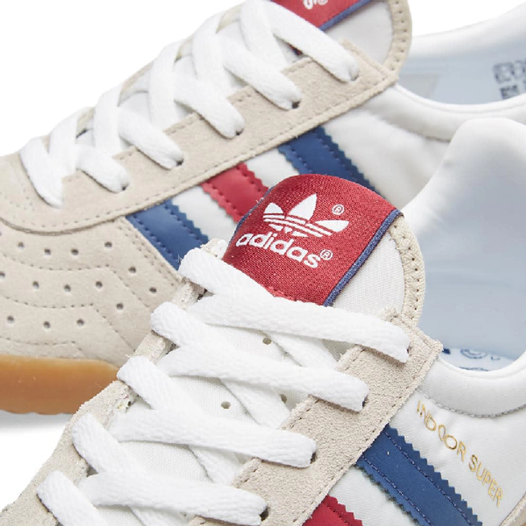 Adidas originals indoor super trainers in white cq2222 sale