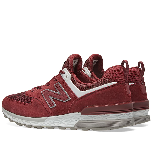 new balance ms574 burgundy