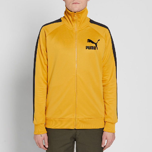 puma t7 tracksuit yellow
