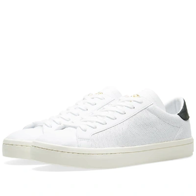 Adidas Originals Vantage Perforated Leather Sneakers White | ModeSens