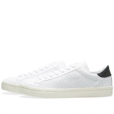 Adidas Originals Vantage Perforated Leather Sneakers White | ModeSens