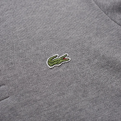 Shop Lacoste Long Sleeve Polo In Grey