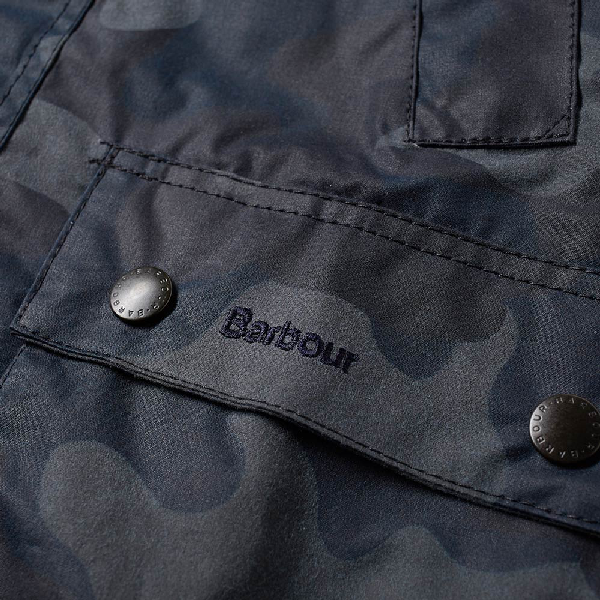 barbour heritage waxed camo sl bedale jacket