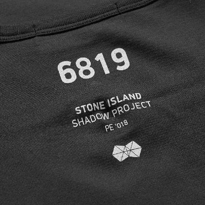 Shop Stone Island Shadow Project Mako Jersey Pocket Tee In Black