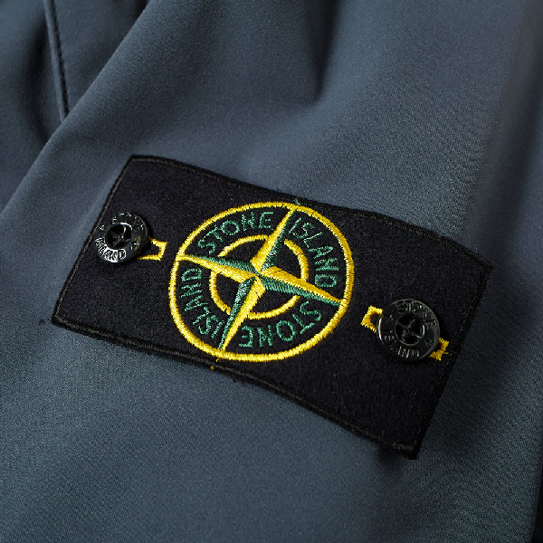 Stone Island Lightweight Soft Shell Si Check Grid Jacket In Blue | ModeSens