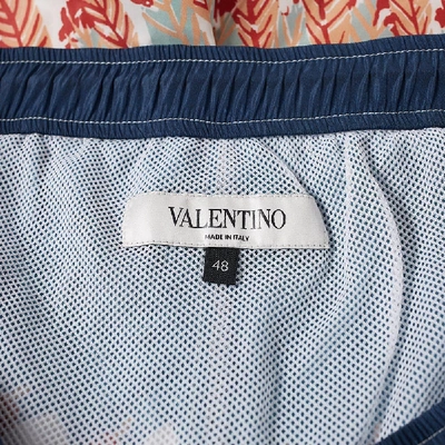 Shop Valentino Zandra Rhodes Printed Swim Short In Multi