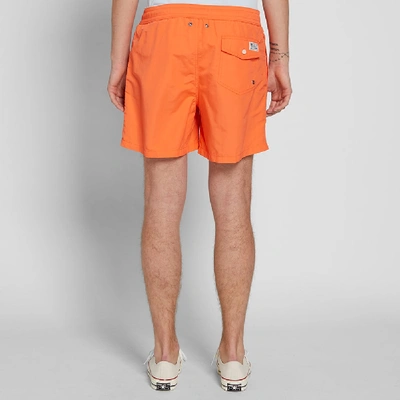 Shop Polo Ralph Lauren Classic Traveller Swim Short In Orange