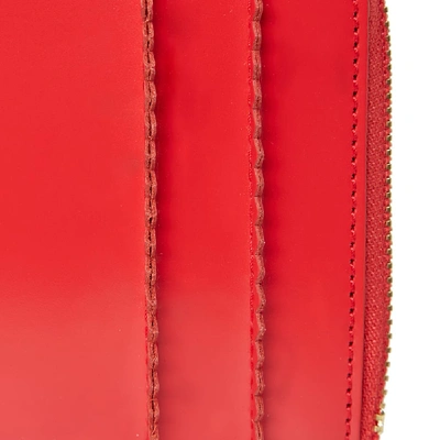 Shop Comme Des Garçons Comme Des Garcons Sa3100rs Raised Spike Wallet In Red