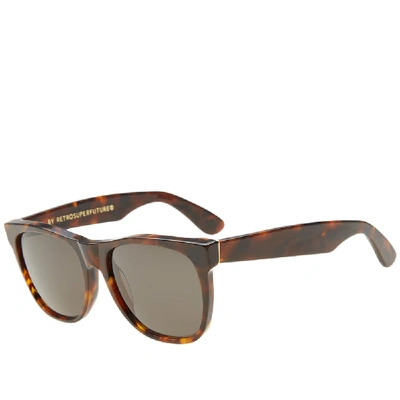 Shop Super By Retrofuture Classic Sunglasses In Brown