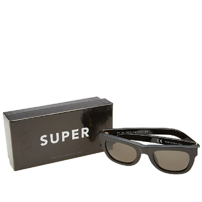 Shop Super By Retrofuture Ciccio Sunglasses In Black