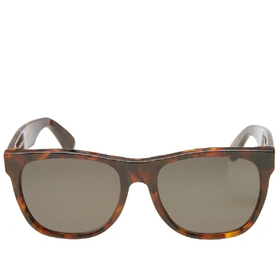 Shop Super By Retrofuture Classic Sunglasses In Brown