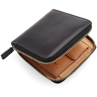 Shop Il Bussetto Bi-fold Zip Wallet In Black