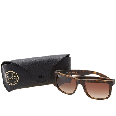 Shop Ray Ban Justin Sunglasses In Red
