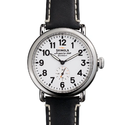 Shop Shinola Runwell 41mm Watch In Black