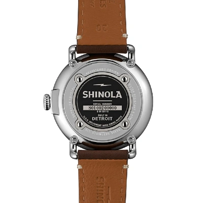 Shop Shinola Runwell 41mm Watch In Brown