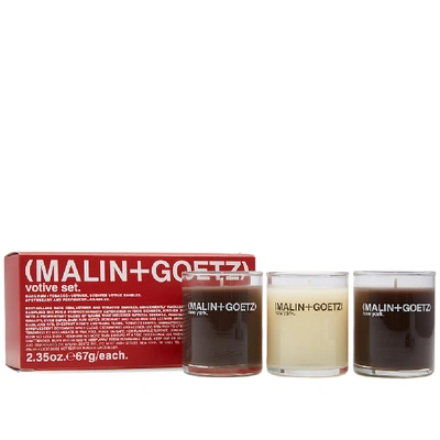 Shop Malin + Goetz Votive Candle Set In N/a