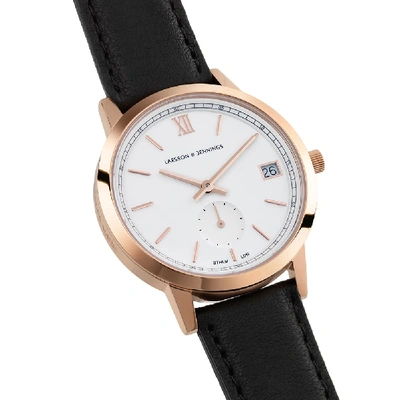 Shop Larsson & Jennings Lugano 33mm Watch In Black