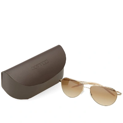 Shop Oliver Peoples Benedict Sunglasses In Gold