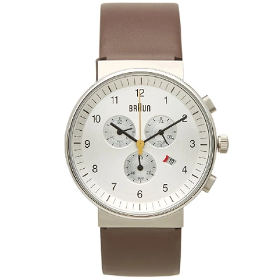 Shop Braun Bn0035 Chronograph Watch In Brown