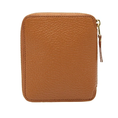 Shop Comme Des Garçons Comme Des Garcons Sa2100 Colour Inside Wallet In Brown