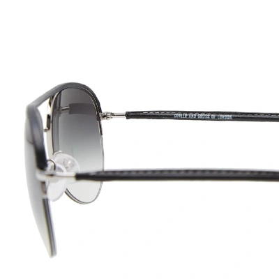 Shop Cutler And Gross 0702 Sunglasses In Black