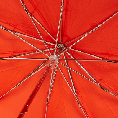 Shop London Undercover Whangee Telescopic Umbrella In Orange