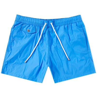 Shop Hartford Boxer Swim Short In Blue