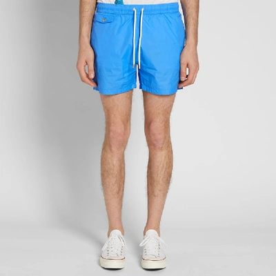 Shop Hartford Boxer Swim Short In Blue