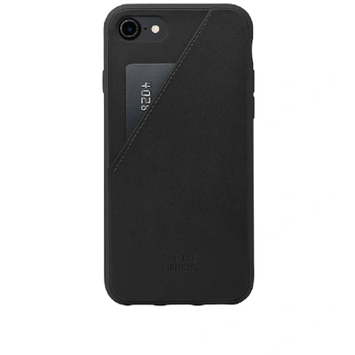 Shop Native Union Clic Card Iphone 7/8 Case In Black