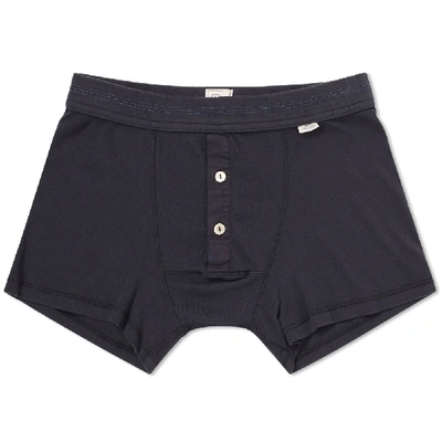 Shop Schiesser Karl-heinz Boxer Short In Blue