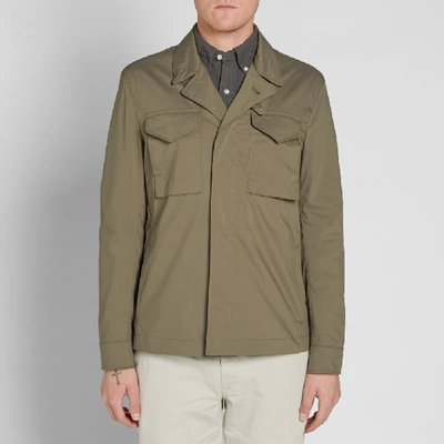 Shop Ten C Field Shirt Jacket In Green