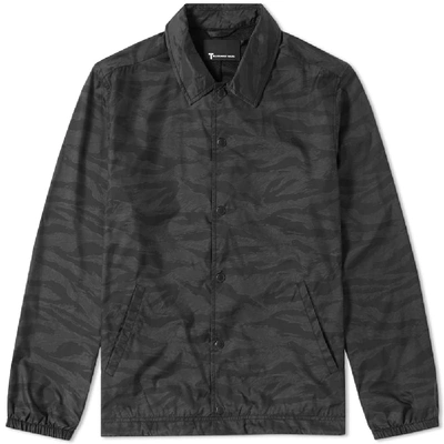 Shop Alexander Wang T By  Tiger Camo Coach Jacket In Black