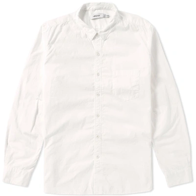 Shop Nonnative Button Down Dweller Shirt In White