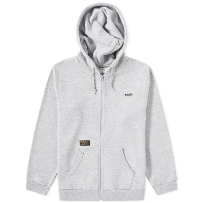 Wtaps Hellweek Zip Hoody In Grey | ModeSens