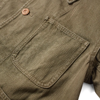 Visvim Benny O.v.n.d. Herringbone Jacket In Green | ModeSens