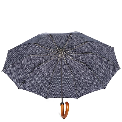Shop London Undercover Maple Telescopic Umbrella In Blue