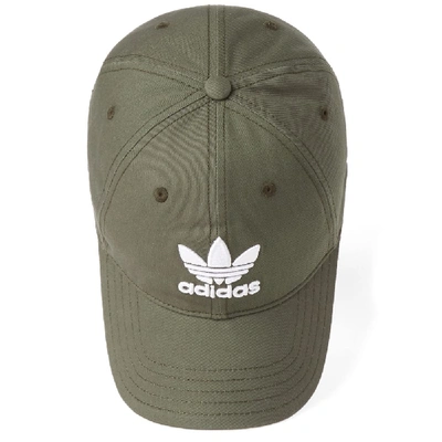Shop Adidas Originals Adidas Trefoil Cap In Green