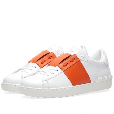 Shop Valentino Open Low Top Sneaker In Orange