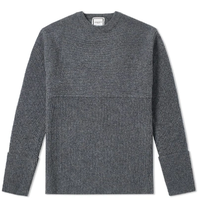 Shop Wooyoungmi Textured Crew Knit In Grey