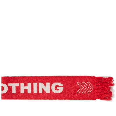Shop Lanvin Nothing Football Scarf In Red