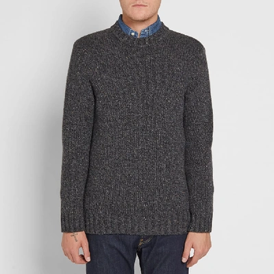 Shop Edwin Dock Crew Knit In Grey