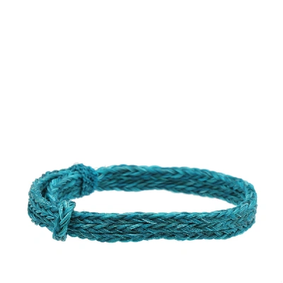Shop Chamula Braided Horsehair Bracelet In Blue