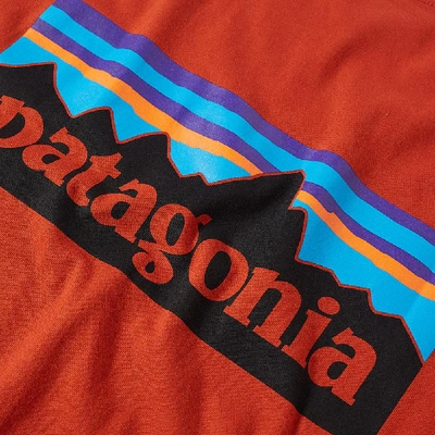 Shop Patagonia P-6 Logo Tee In Red