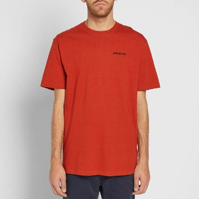 Shop Patagonia P-6 Logo Tee In Red