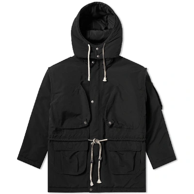 Shop Maison Margiela 10 Military Toggle Parka In Black