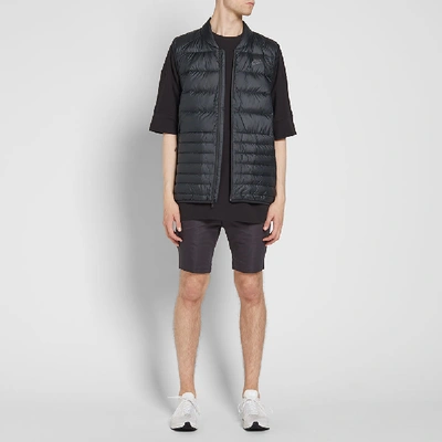 Shop Nike Guild Hooded Down Vest In Black