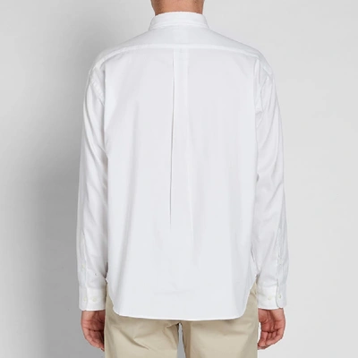 Shop Bedwin & The Heartbreakers Button Down Brian Oxford Shirt In White