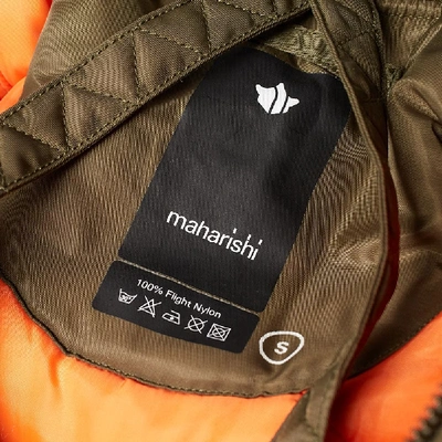 Shop Maharishi Ma1 Flight Jacket In Green