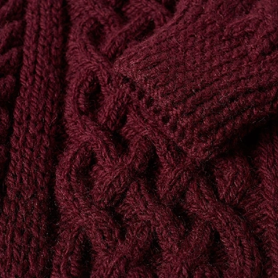 Shop Inverallan 1a Cable Crew In Burgundy