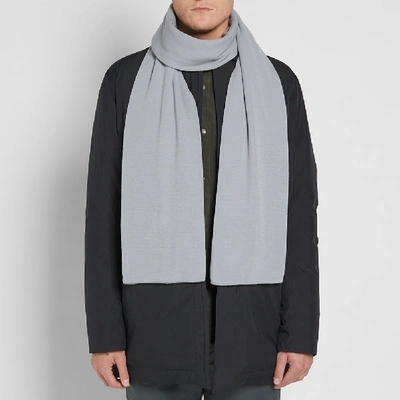 Shop S.n.s Herning S.n.s. Herning Double Scarf In Grey